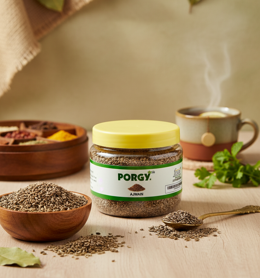 PORGY Spice Combo – 370g Fennel, Ajwain, White Pepper, Poppy Seeds