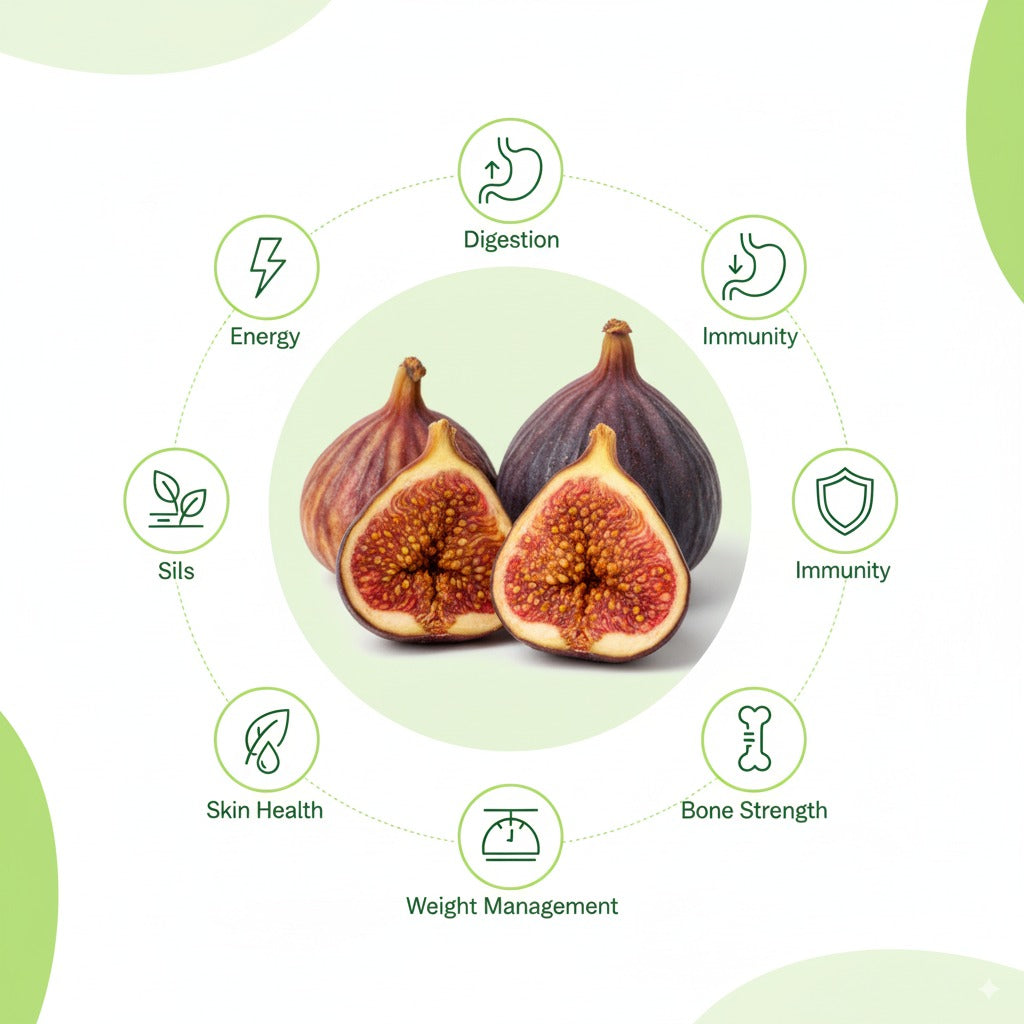 PORGY Anjeer – 250g Premium dried figs that are naturally sweet and nutritious