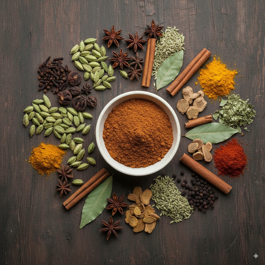 PORGY Non-Veg Spice Combo – 400g Chicken Masala, Meat Masala, Garam Masala, Biryani Masala