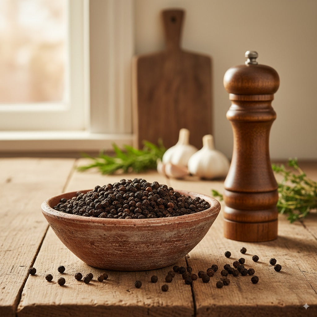 PORGY Black Pepper Whole – 75g Premium handpicked peppercorns