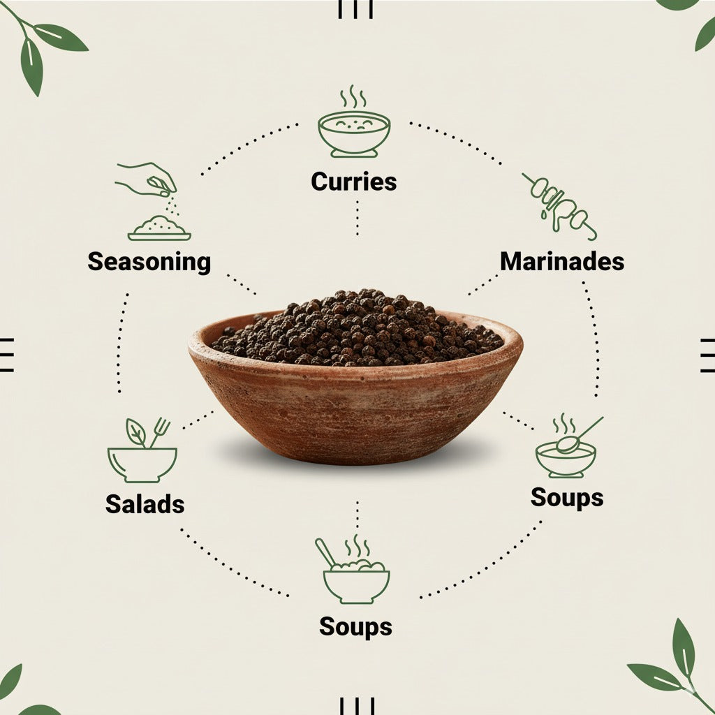 PORGY Black Pepper Whole – 75g Premium handpicked peppercorns