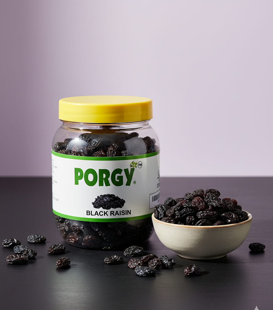 PORGY Nut & Raisin Combo – 1.55kg Cashew, Almond, Walnut, Pista, Raisin, Black Raisin
