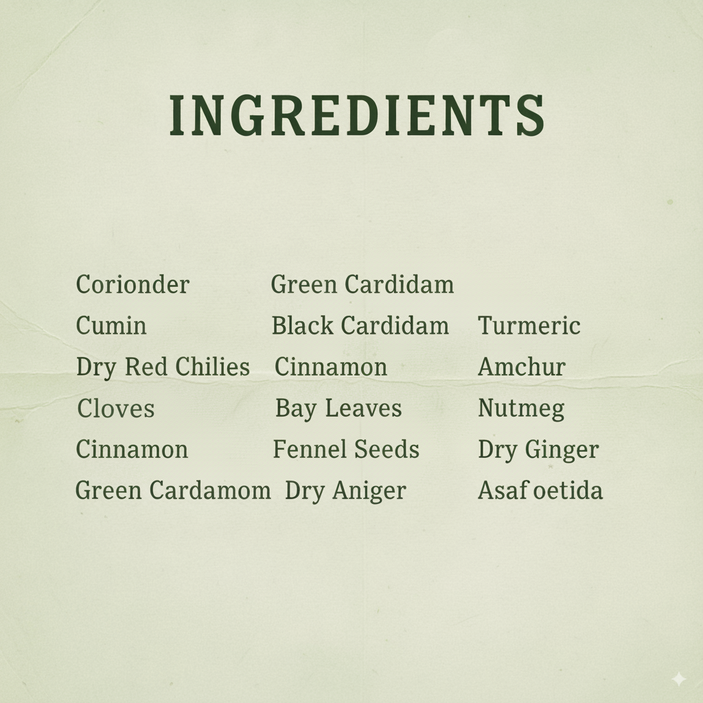 PORGY Chana Masala – 100g Authentic North Indian blend