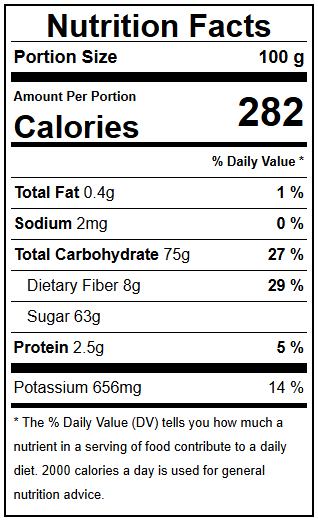 PORGY Chhuara – 500g Premium dry dates that are naturally sweet