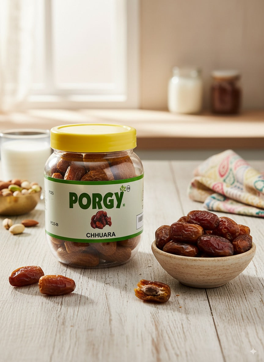 PORGY Chhuara – 500g Premium dry dates that are naturally sweet