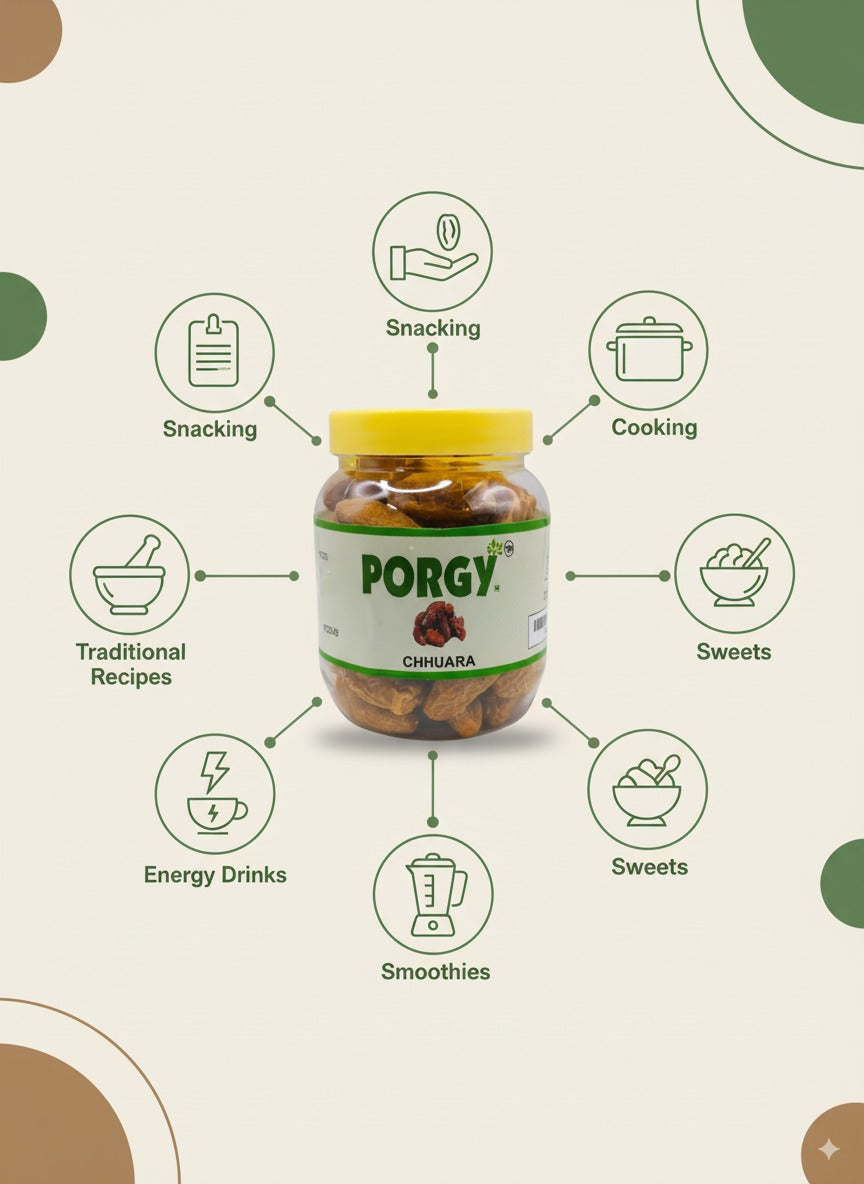 PORGY Chhuara – 500g Premium dry dates that are naturally sweet