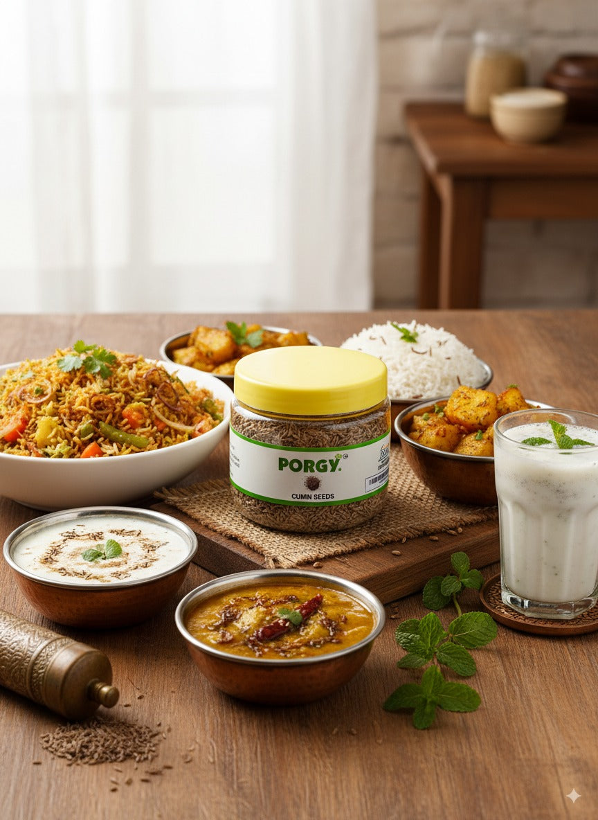 PORGY Cumin Seeds – 100g Premium whole jeera for natural aroma