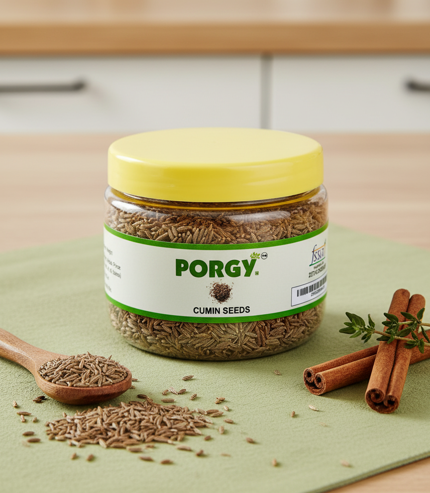 PORGY Cumin Seeds – 100g Premium whole jeera for natural aroma