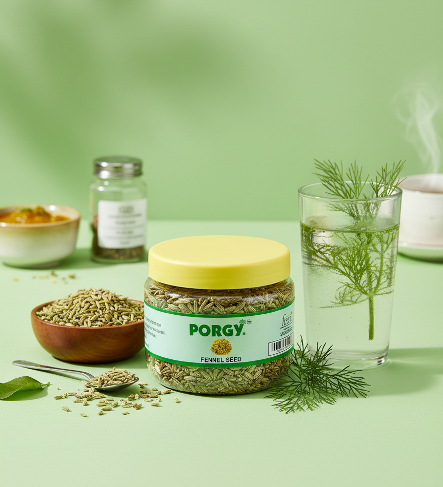 PORGY Premium Spice Combo – 275g Fennel Seeds, Bay Leaf, Clove, Black Cardamom