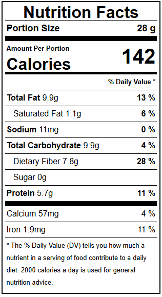 PORGY Flax Seeds – 250g Omega-3, fiber and protein rich seeds for heart