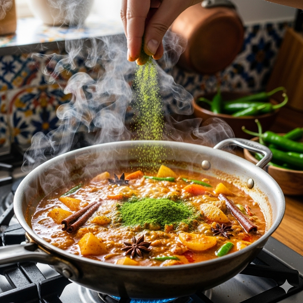 PORGY Green Chilli Powder – 100g Pure and spicy seasoning for curries