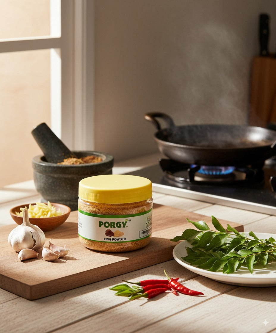 PORGY Super Strong Hing Powder – 50g Premium asafoetida with authentic aroma