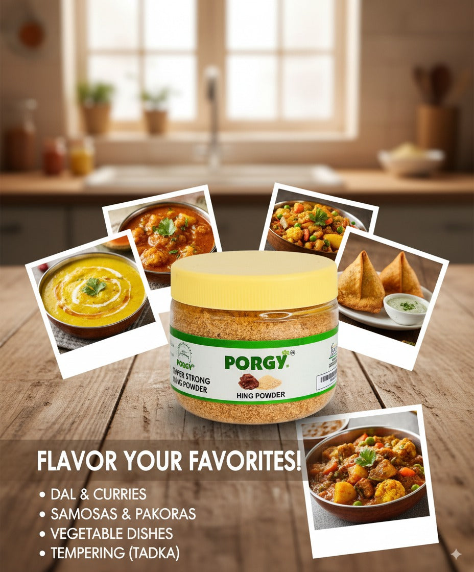 PORGY Super Strong Hing Powder – 50g Premium asafoetida with authentic aroma