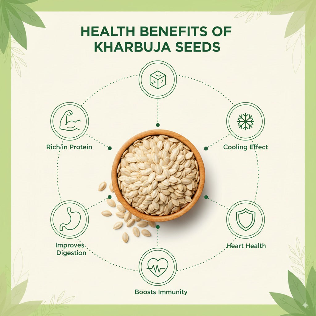 PORGY Kharbuja Seeds – 100g Protein, fiber and healthy fat rich seeds for sweets