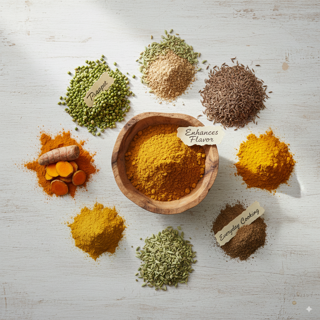 PORGY Triple Spice Combo – 300g Biryani Masala, Kitchen Masala, Garam Masala