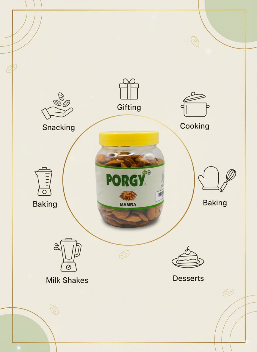 PORGY Mamra Almonds – 250g Premium grade almonds