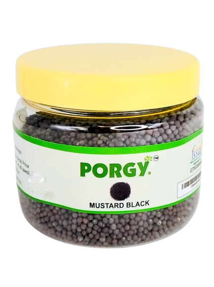 PORGY Black Mustard Seeds – 100g Natural whole spice