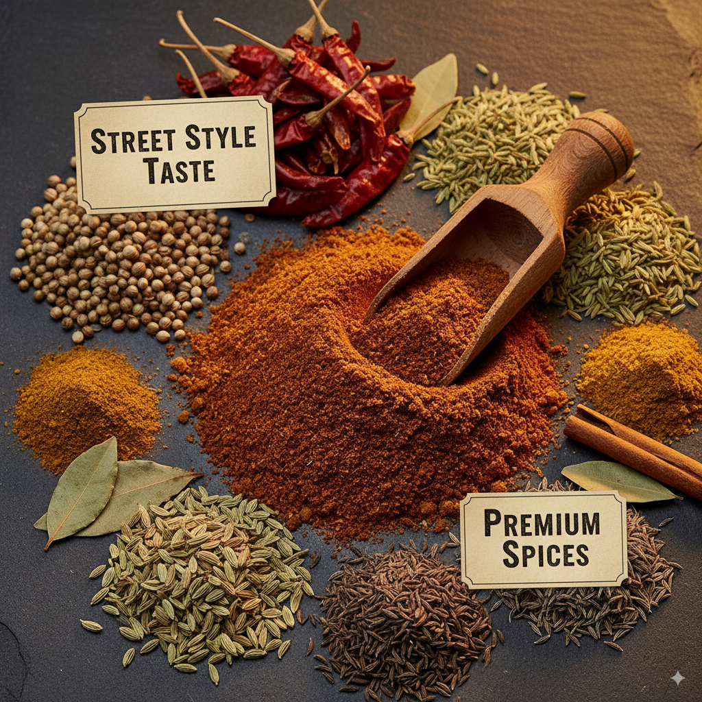 PORGY Pav Bhaji Masala – 100g Authentic blend for classic street style pav bhaji