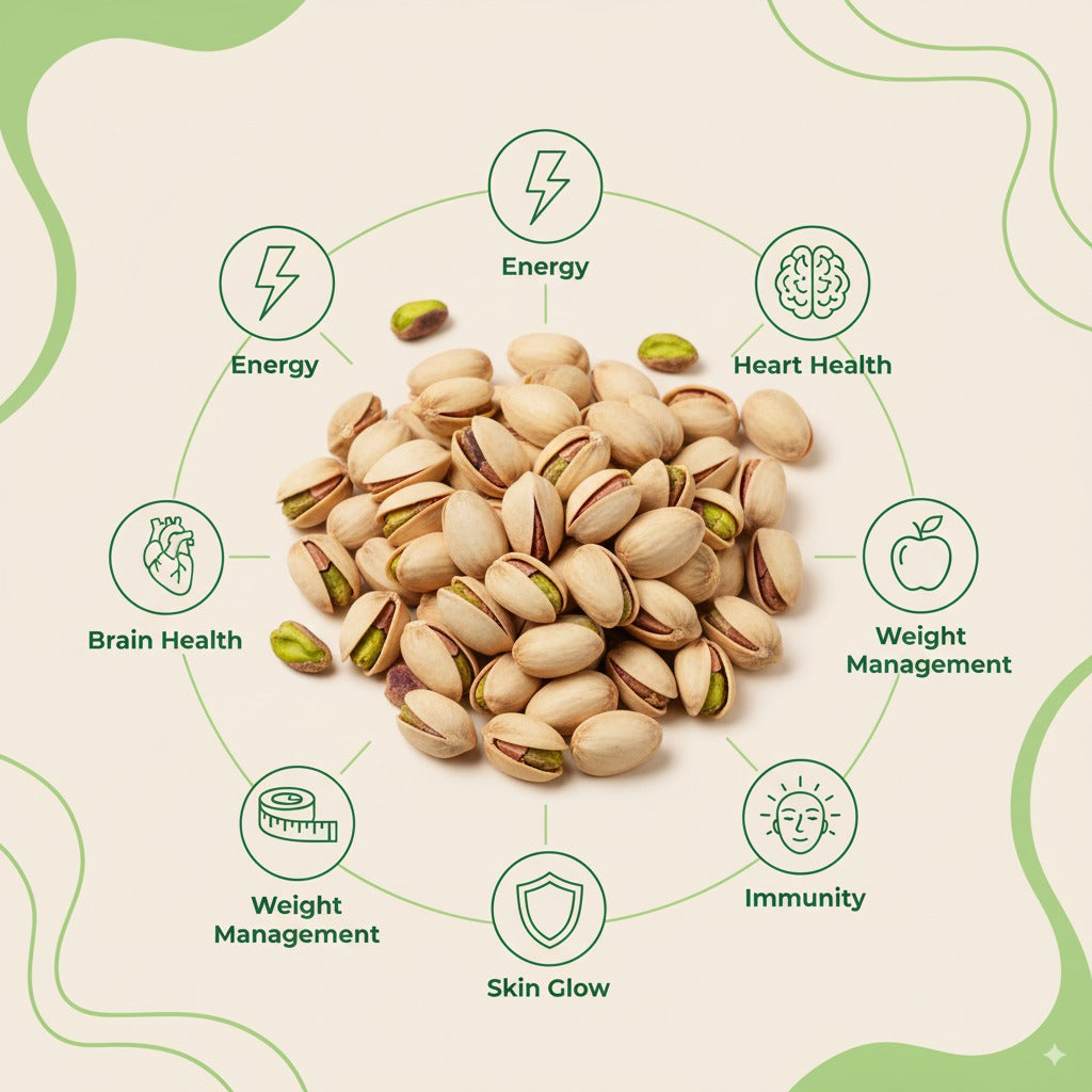 PORGY Pistachios Roasted & Salted – 200g Handpicked nuts that are roasted, salted