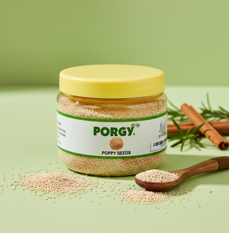 PORGY Spice Combo – 370g Fennel, Ajwain, White Pepper, Poppy Seeds