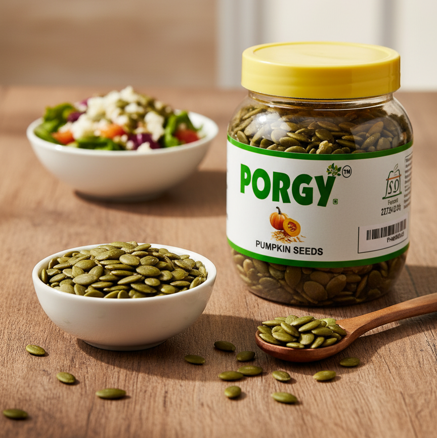 PORGY - Super Seeds Combo 1.15 KG – Flax 250g, Chia 400g, Pumpkin 250g, Sunflower 250g