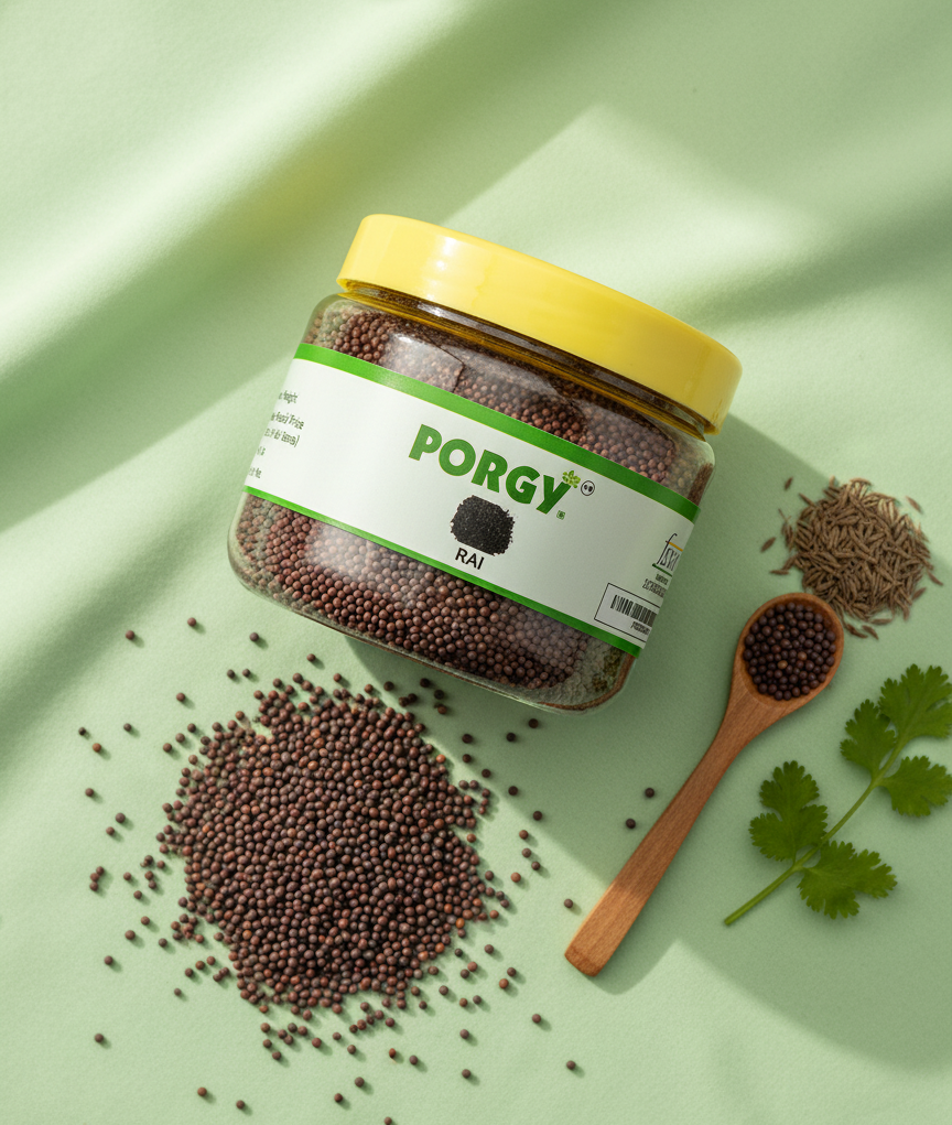 PORGY Rai – 100g Premium small mustard seeds for tempering and pickles