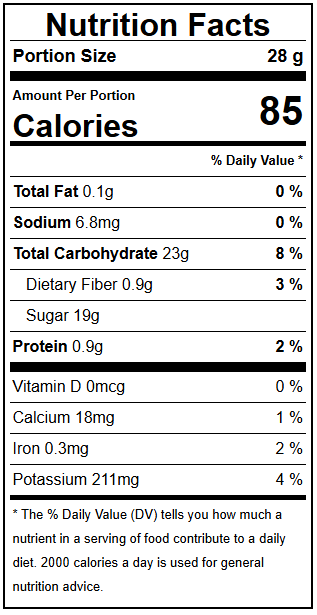 PORGY Dried Long Raisins – 300g Naturally sweet, handpicked raisins