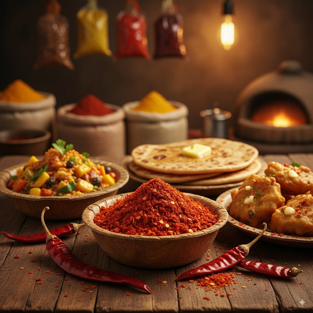 PORGY Red Chilli Kuta – 250g Coarse ground chilli for pickles, chutneys and tadka