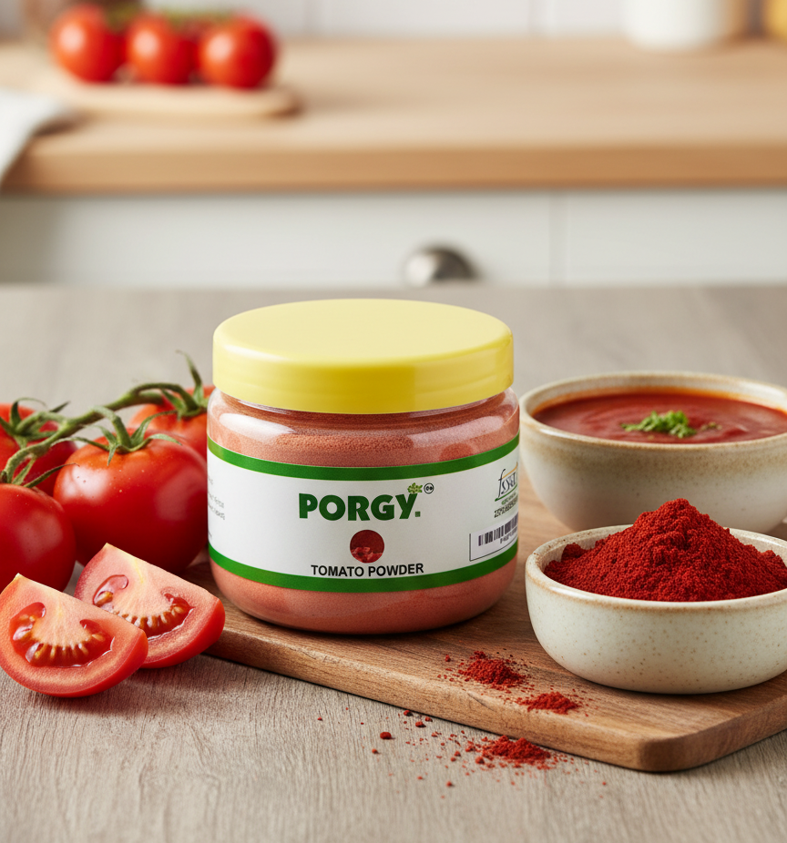 PORGY Tomato Powder – 100g Pure and natural tomato seasoning