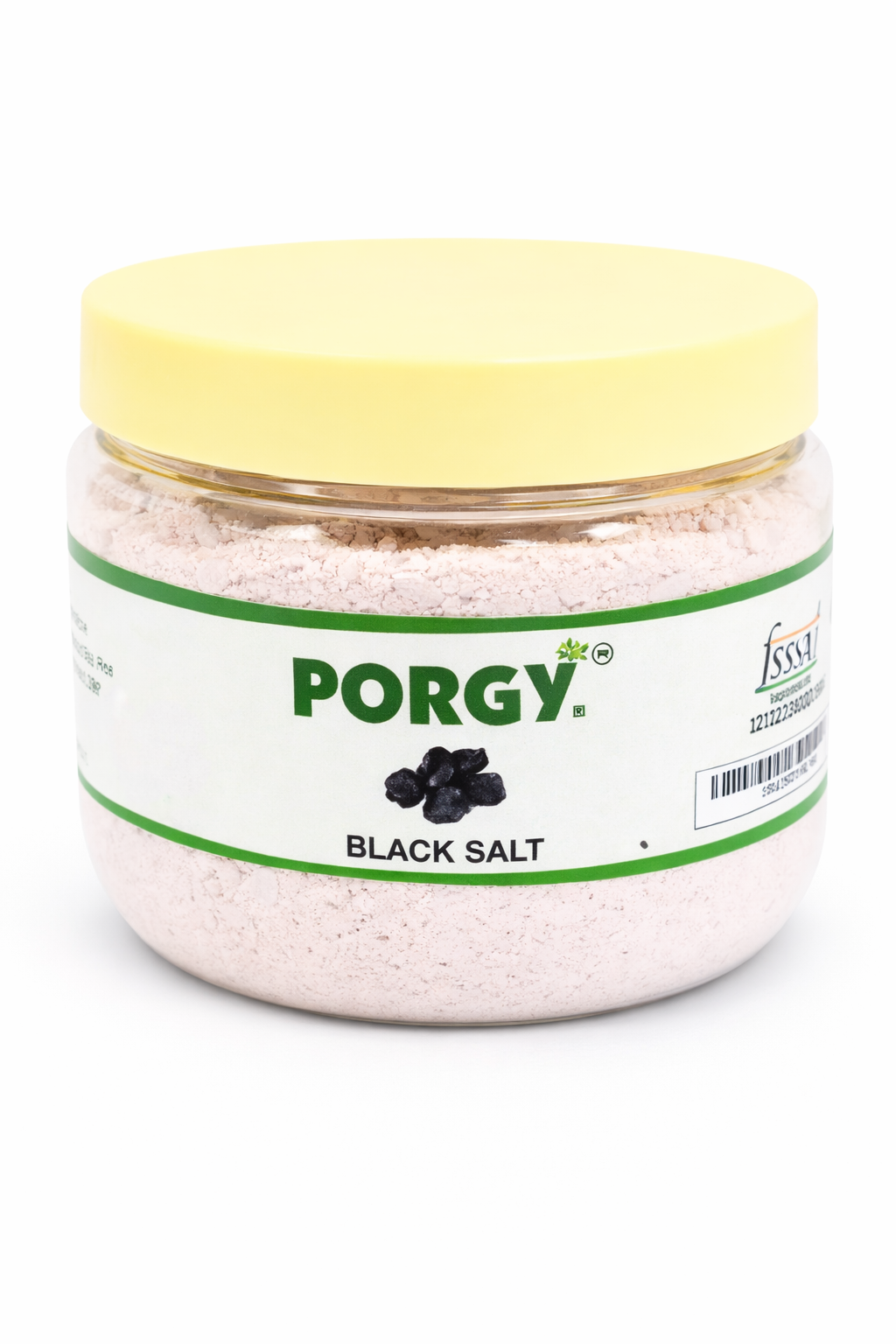 PORGY Black Salt Powder – 200g Tangy and aromatic kala namak for chaat, raita, salads and drinks