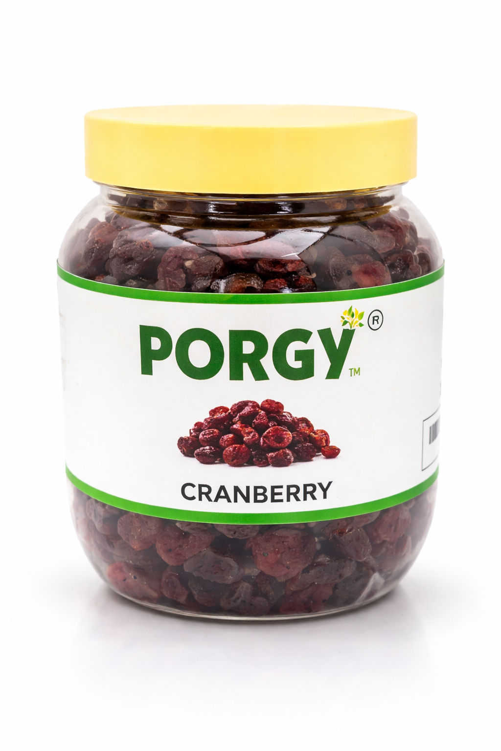 PORGY Dried Cranberries – 250g Premium, naturally tangy and sweet dried berries