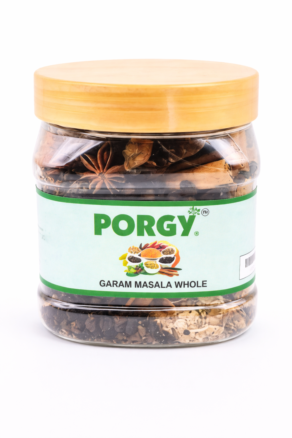 PORGY Garam Masala Whole – 200g Premium whole spice blend for rich aroma and bold flavor