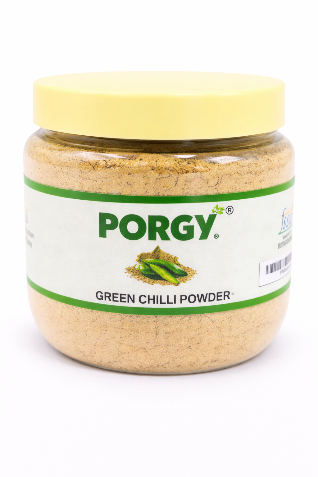PORGY Green Chilli Powder – 100g Pure and spicy seasoning for curries