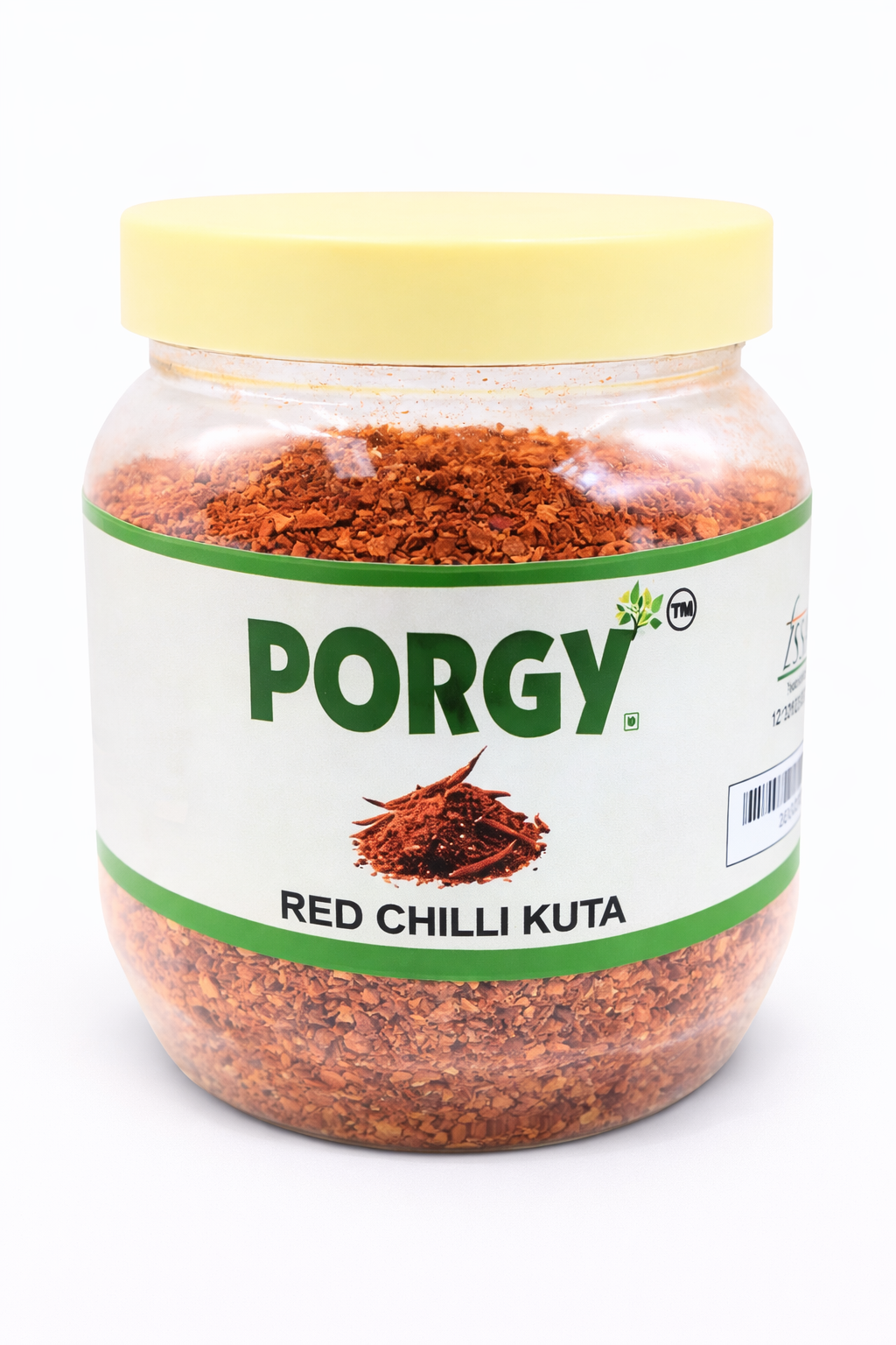 PORGY Red Chilli Kuta – 250g Coarse ground chilli for pickles, chutneys and tadka