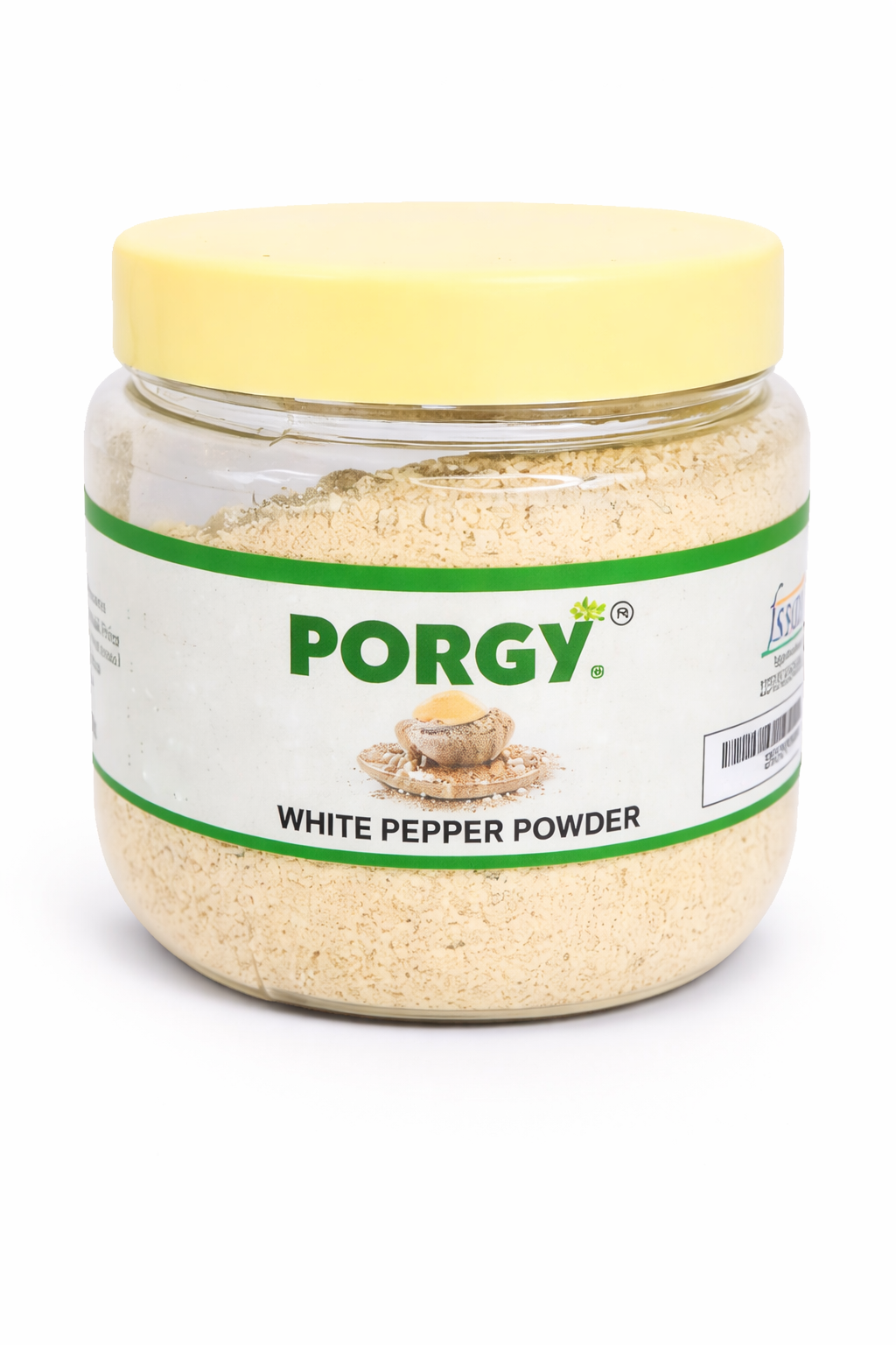 PORGY White Pepper Powder – 50g Premium fine ground spice for soups, salads,