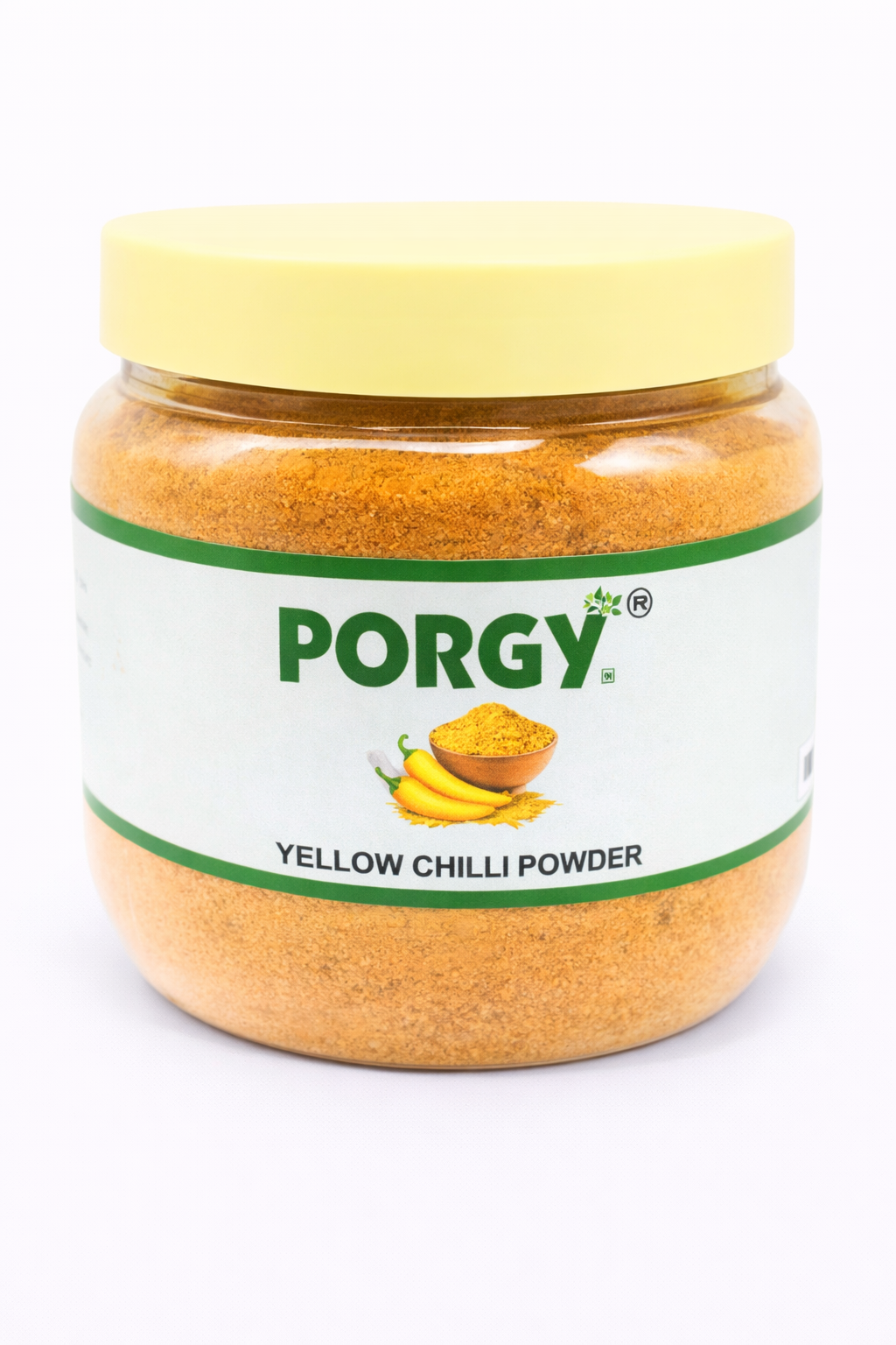 PORGY Yellow Chilli Powder – 250g Mild and aromatic spice for curries, gravies and snacks